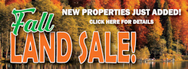 Fall Land Sale!