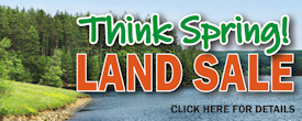 Think Spring Land Sale!